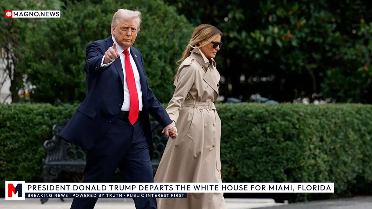 🇺🇸 Президент Дональд Трамп отправляется на чемпионат UFC 327 в Майами, штат Флорида [ПРЯМАЯ ТРАНС...