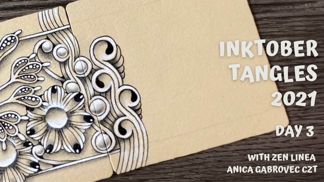 Inktober Tangles 2021 • Day 3 • Dewd