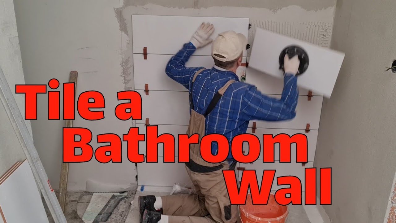 How to Tile a Bathrom Wall (real job in real time) Wandfliesen verlegen