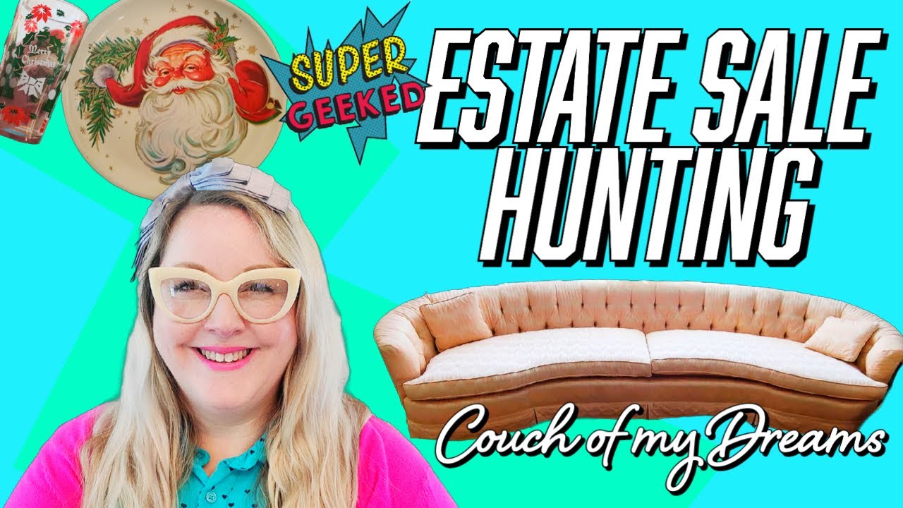 Estate Sale Hunting | Did I Buy the Couch of my Dreams & Other Finds | Mid-Century Treasures