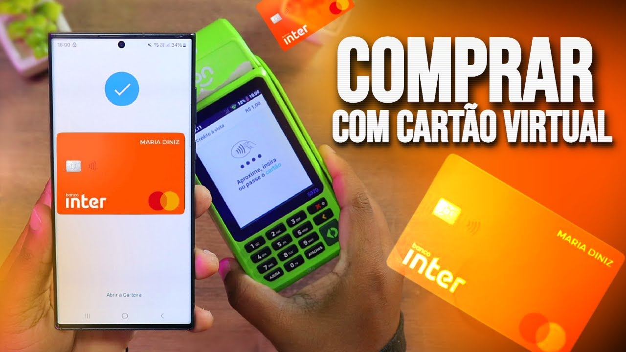 COMO FAZER COMPRAS COM O CARTÃO VIRTUAL DO BANCO INTER!!