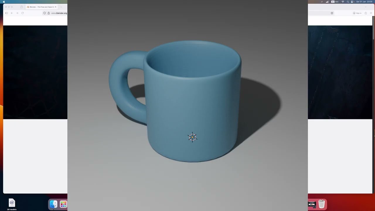 Уроки Blender для самых маленьких. Основы. Урок номер 7. Создаем кружку. Subdivision Surface.