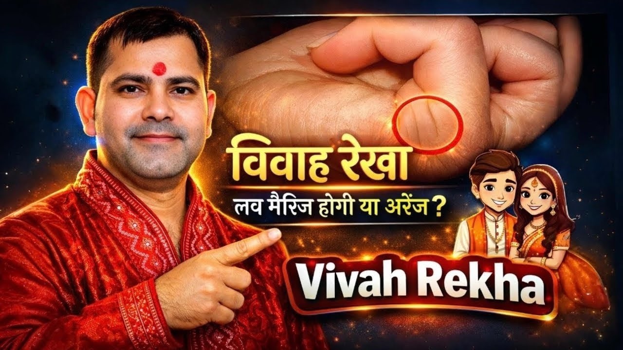 Vivah Rekha | Love Line In Palmistry | Vivah Rekha Ki Puri Jankari | Love Marriage Hogi Ya Nahi