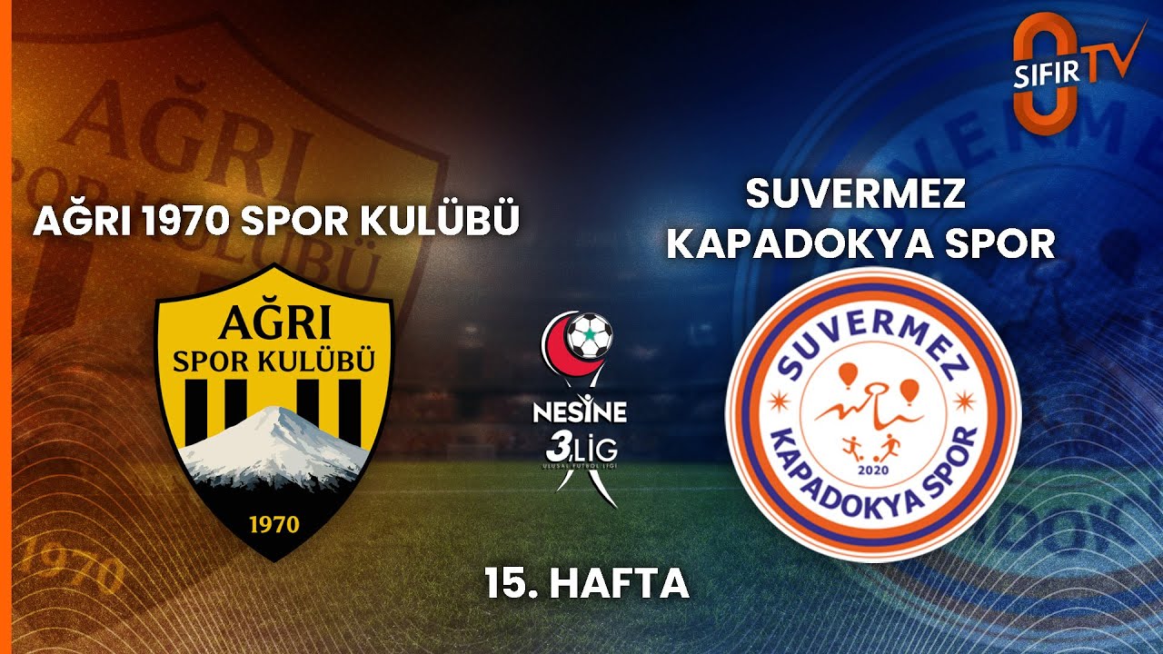AĞRI 1970 SPOR KUL&Uuml;B&Uuml; - SUVERMEZ KAPADOKYA SPOR