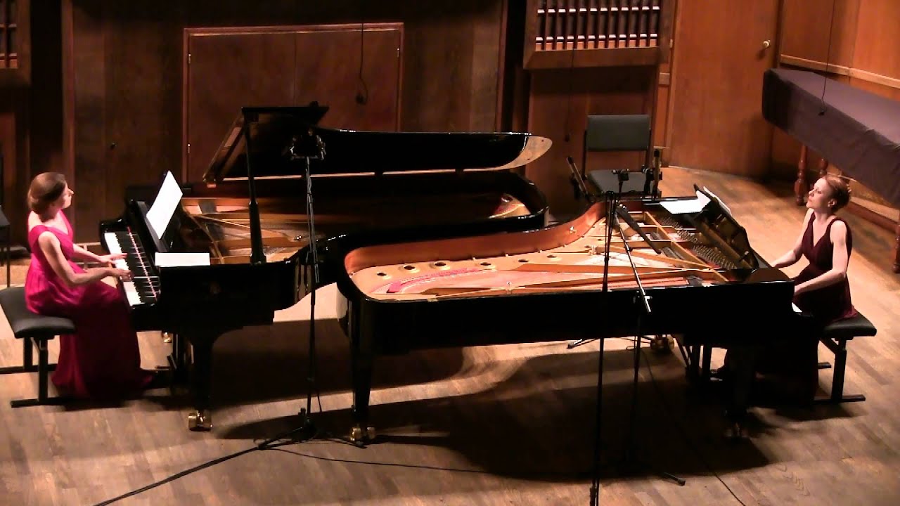 Mozart Sonata in D Major, KV448 - The Gromoglasovas duo