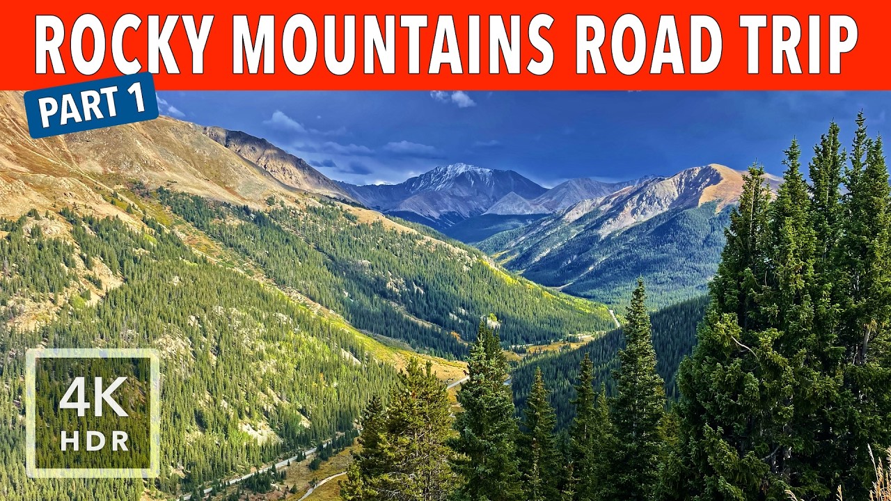 Breathtaking Mountain Passes & Alpine Views &ndash; Rocky Mountains Road Trip (Part 1) | 4K HDR