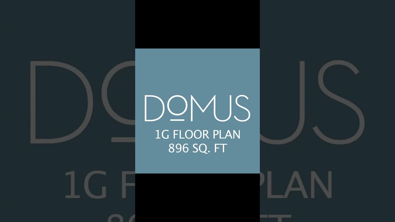 1G Floor Plan - One Bedroom at DoMUS Apartments