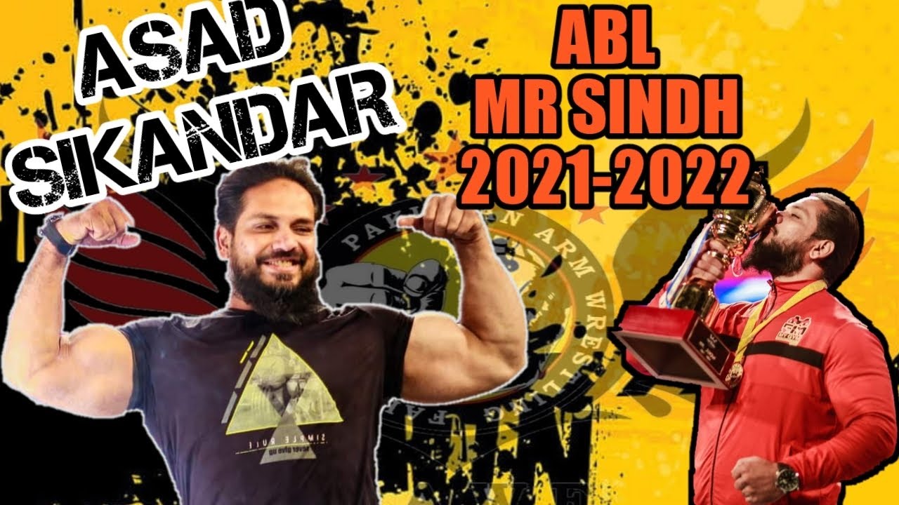 ASAD SIKANDAR Mr. Sindh 2021-2022 ARM WRESTLING Title Holder
