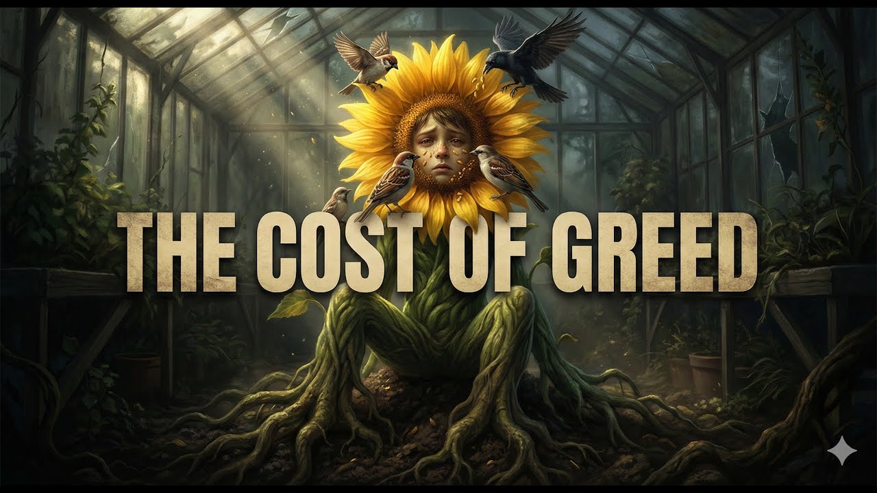 The Boy Who Swallowed the Sun: A Story of Infinite Greed 🌻 | Karma’s Harvest