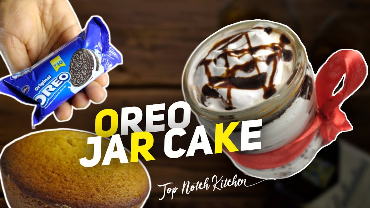 Simple Oreo Jar Cake Recipe / Easy Dessert in a Jar / Quick Oreo Cake at Home / Chocolate Jar Cake