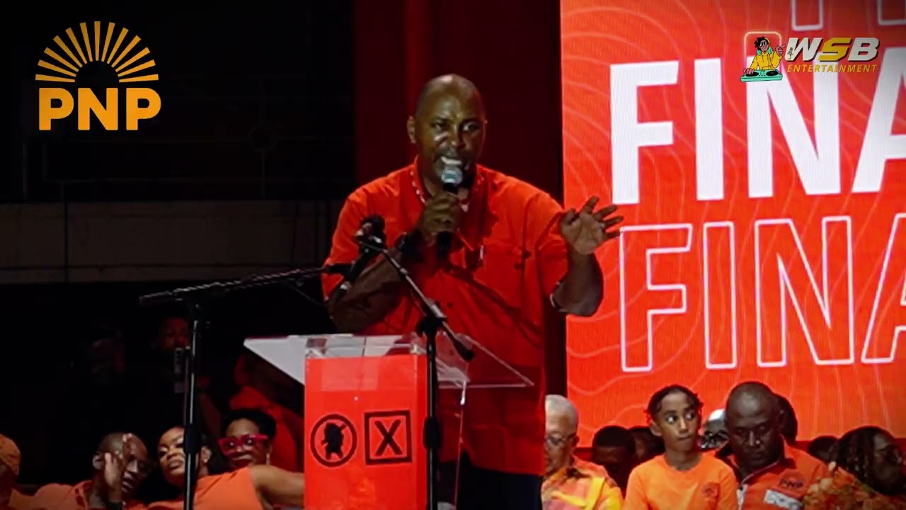 Julian Robinson Connects with Supporters at PNP Mass Rally