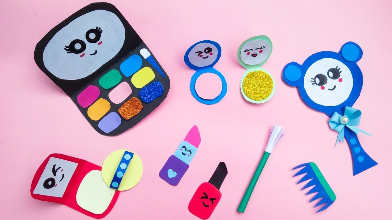 DIY Realistic Paper Makeup Set / Mini makeup set / DIY Paper Crafts /Back to School / DIY