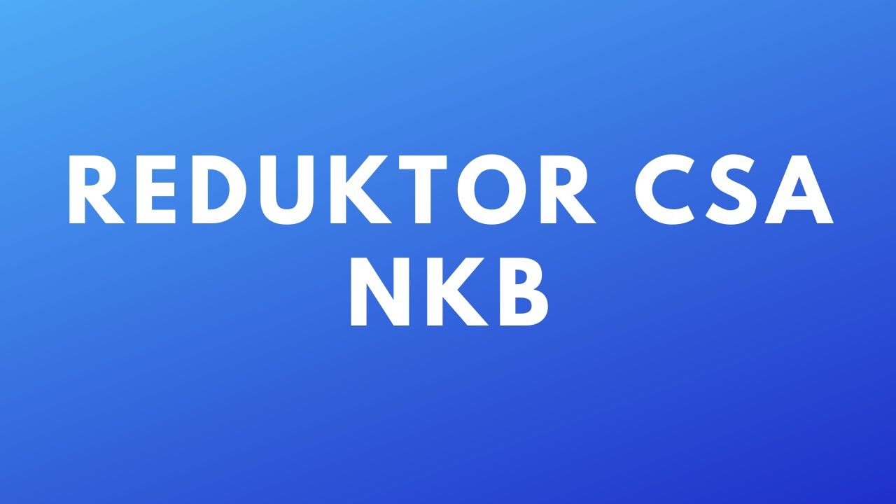 Reduktor (sumator) CSA - NKB