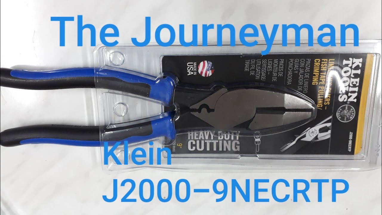 KLEIN JOURNEYMAN PLIER, KLEIN J2000 - 9NECRTP #kleintools