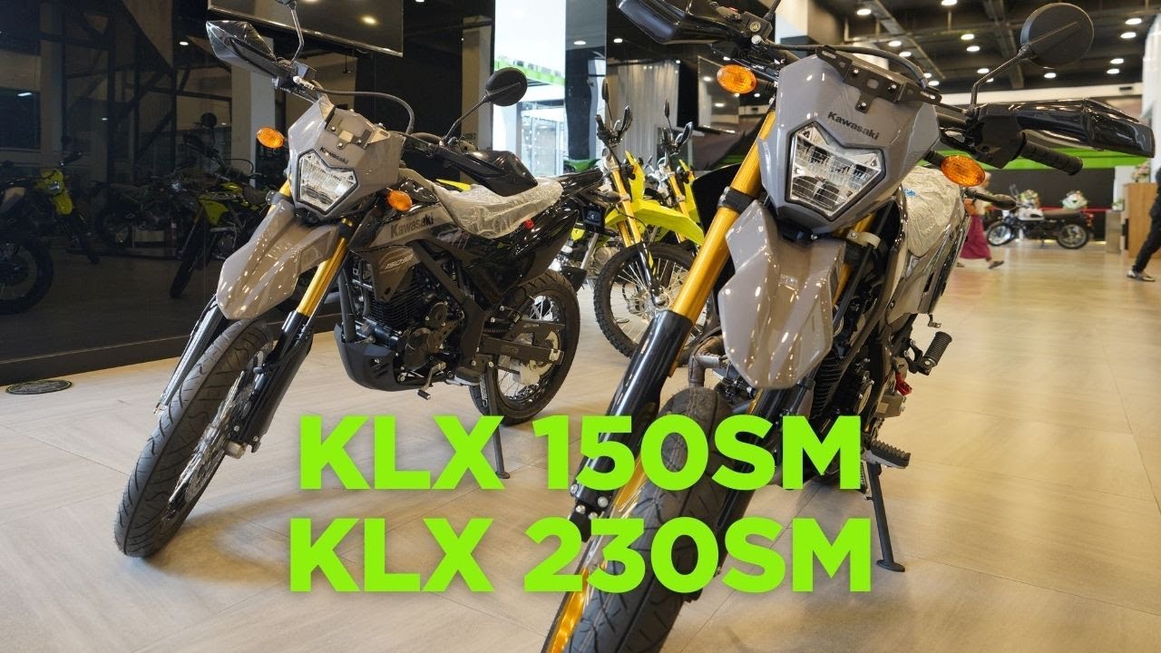 KLX 150 SM SE & KLX 230 SM SE Motor Supermoto Pada Kapasitas Mesin 150cc Karburator vs 233cc Injeksi