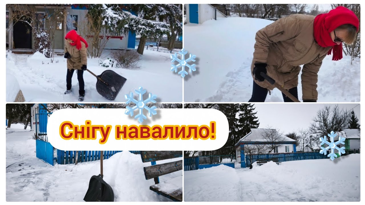 То дощ, то сніг...// Погода випробовує нас//Чищу стежки// Смішний борщ//@Moie_selo_na_Poltavshchyni 