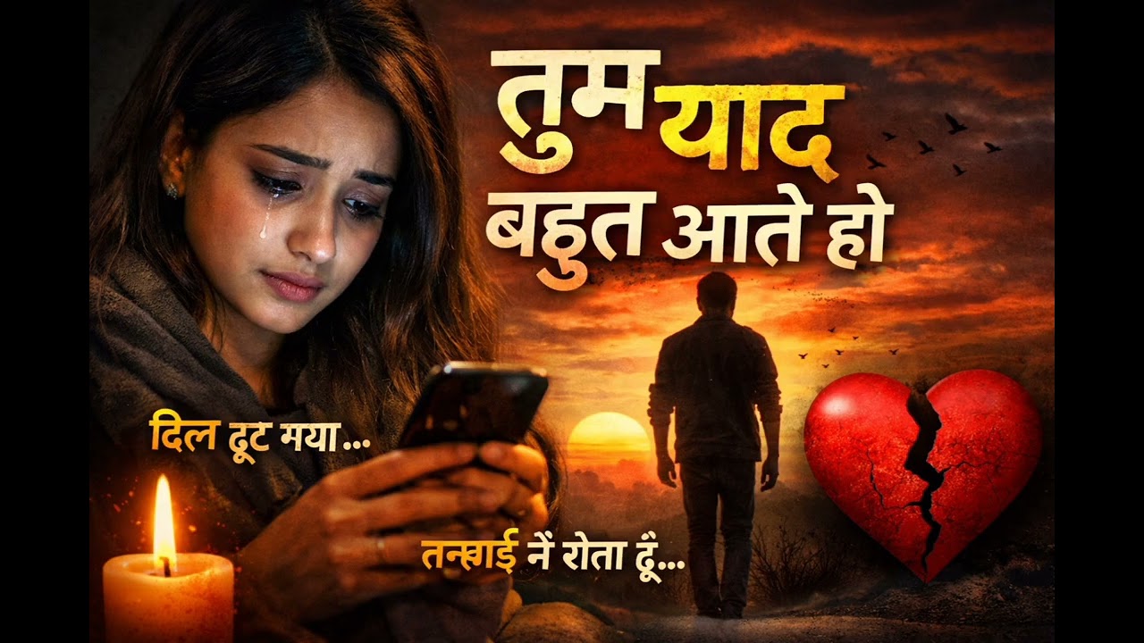 Tum Yaad Bahut Aate Ho 💔 | Heart Touching Sad Song 2026 | Very Painful Breakup Song | Hindi Sad Song