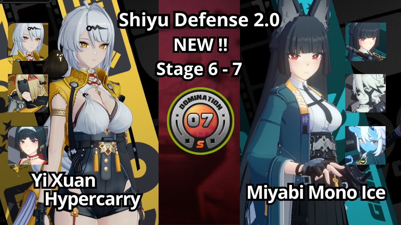 NEW !! F2P M0 Yi Xuan Build & M0 Miyabi Mono Ice - Shiyu Defense 2.0 | Zenless Zone Zero