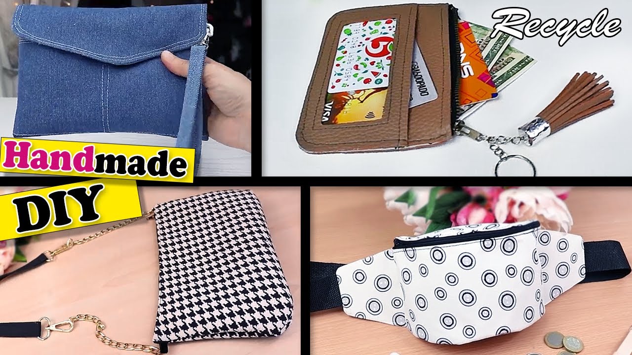 MOST POPULAR DIY BAG TUTORIAL OLD CLOTHES RECYCLE ~ Best 10 Min Ideas From Scratch Step by Step