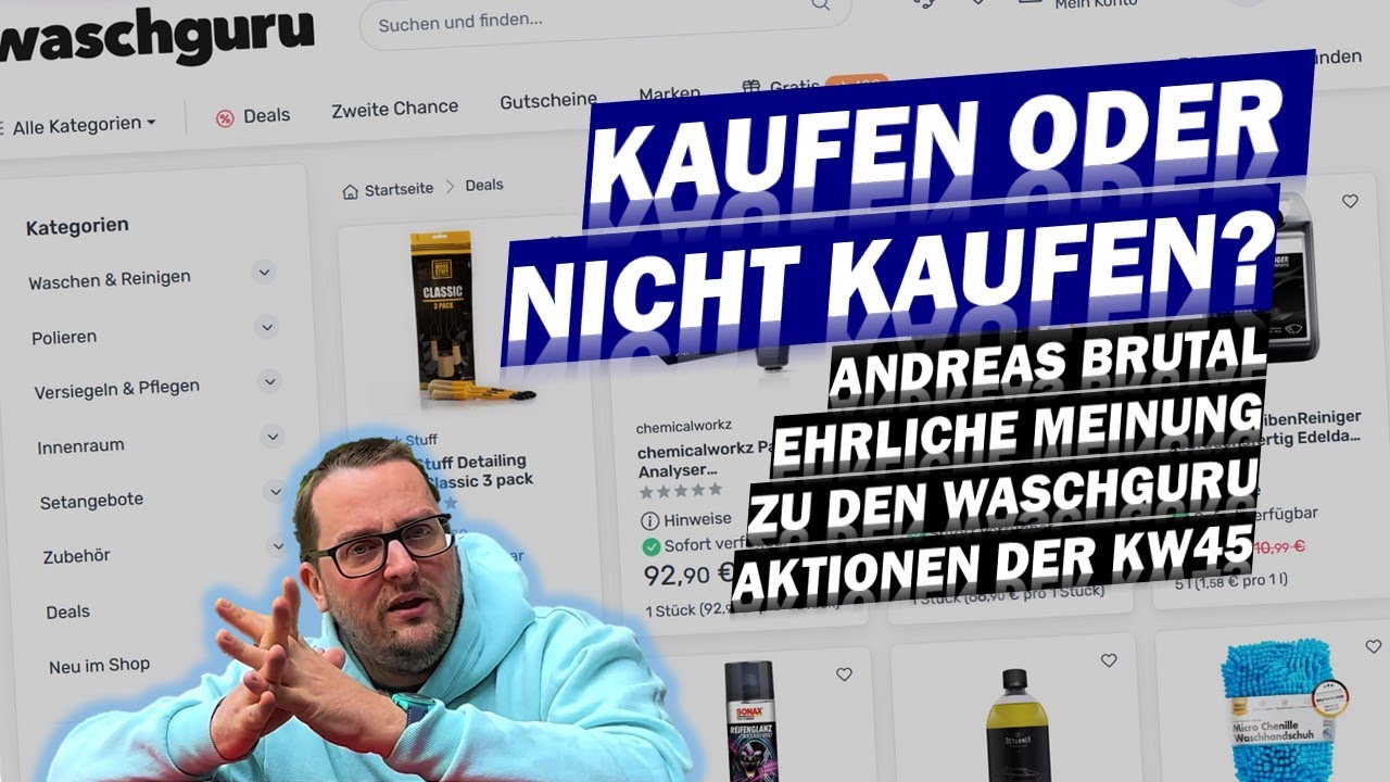 🚗✨AUTOPFLEGE-SCHNAPPER KW45/2025 – Die besten Waschguru-Angebote: Dodo Juice, Stjärnagloss, Sonax...