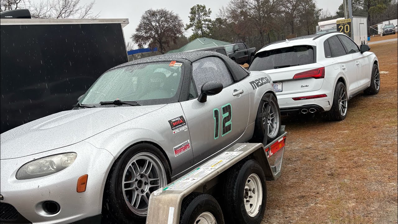 Damp trackday in tuned B9.5 SQ5. Spin, brake fire, and other perfectly normal things
