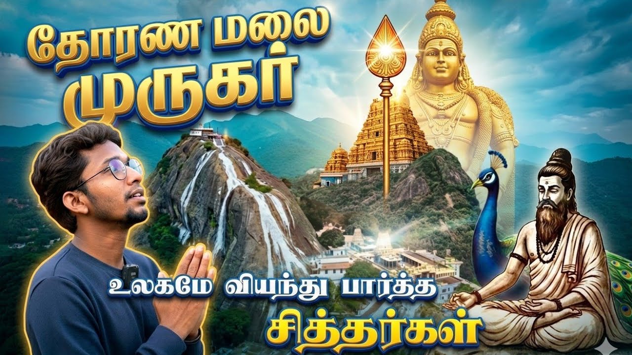 தோரணமலை முருகர் கோவில் | Thoranamalai Murugar Temple | Siddhar | தேரையர் சித்தர் ஜீவசமாதி | முருகன் 