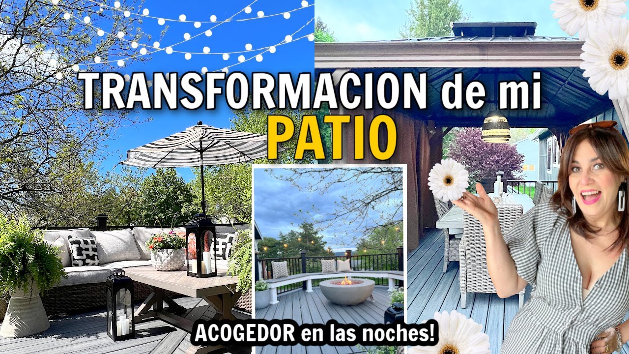ESPECTACULAR TRANSFORMACIÓN DE PATIO☀️Ideas para DECORAR PATIO, TERRAZAS y BALCONES ! Patio MAKEOVER