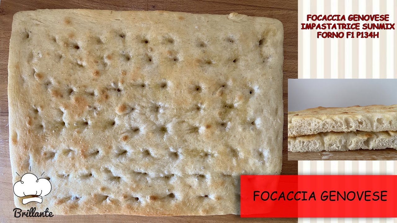 Focaccia genovese - impastatrice sunmix - forno f1 p134h