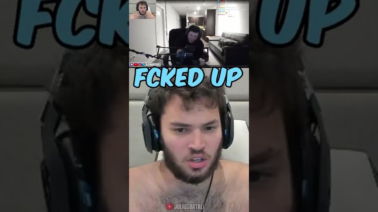 Adin Ross reacts to Trainwreckstv raging