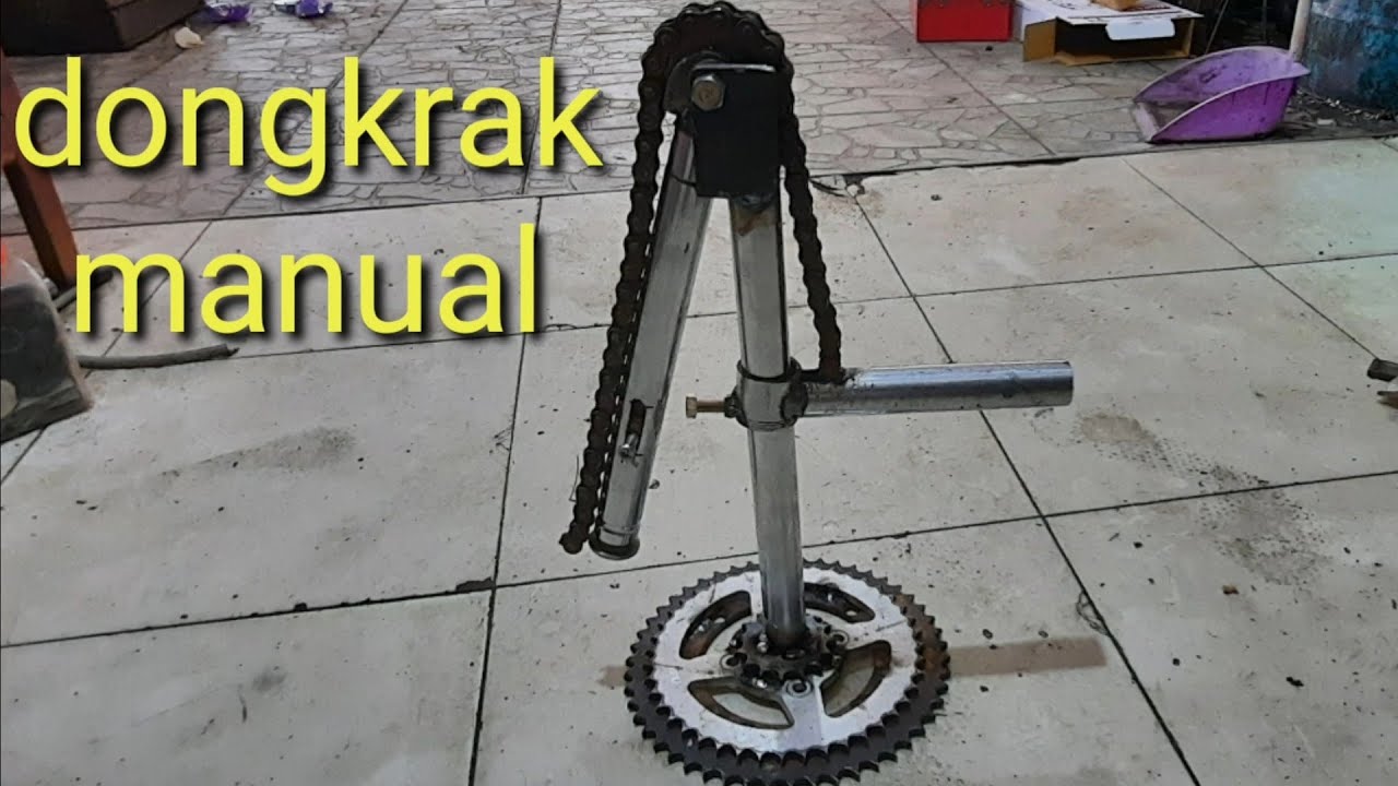 cara membuat dongkrak manual dari as shock motor