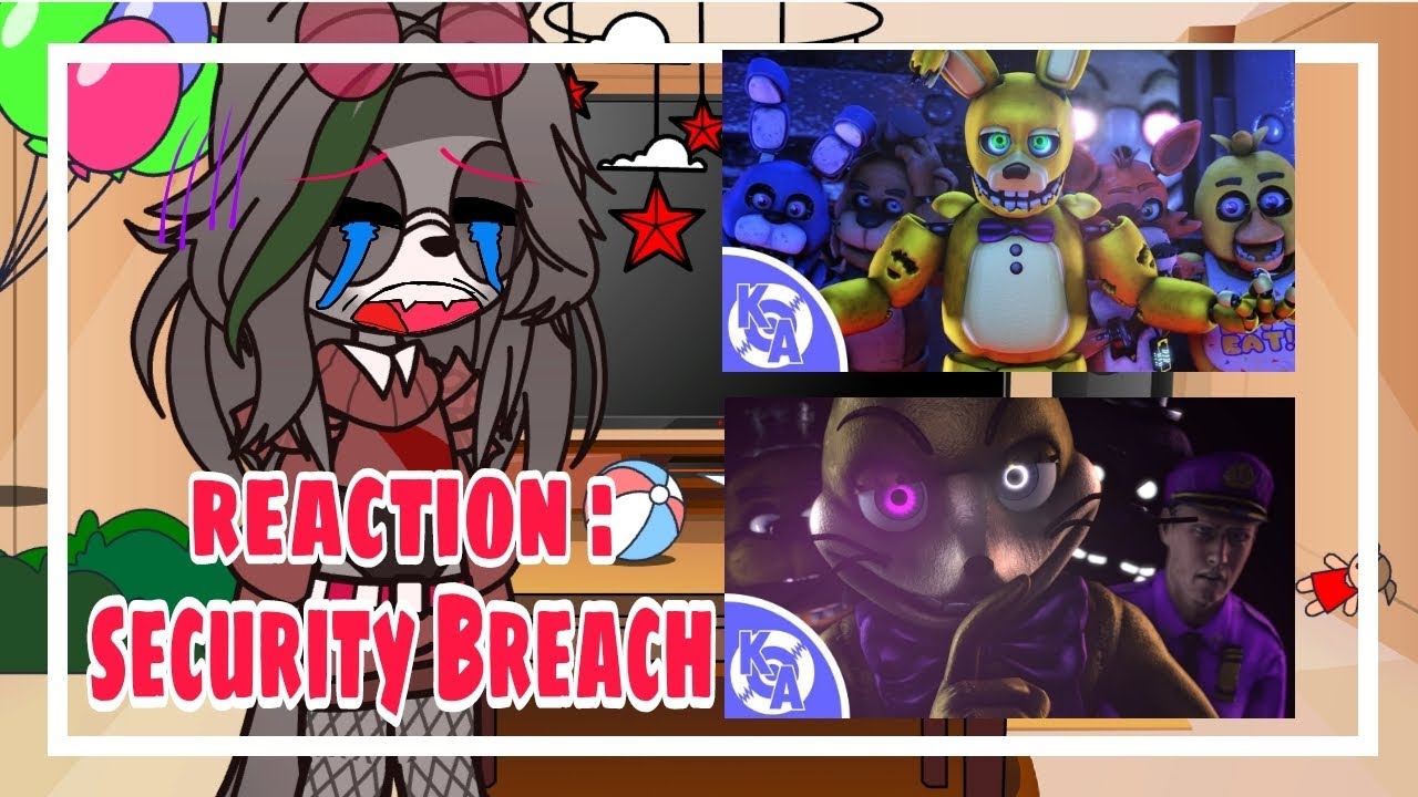 Security Breach React To Fnaf songs // Encryption and Monsters // FNAF Glitchtrap // Gacha Club