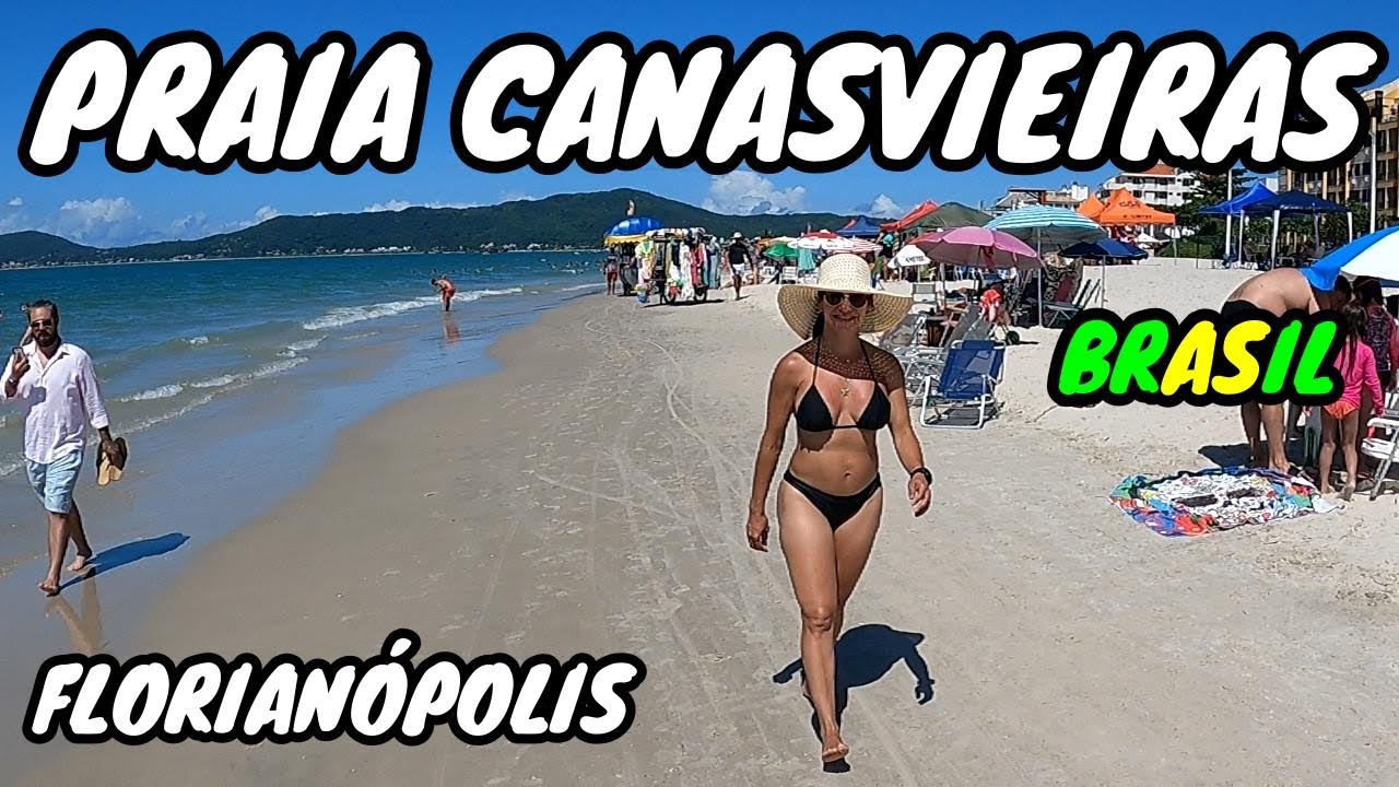 La PLAYA más VISITADA por los TURISTAS!!! 🌴😎👍🇧🇷| CANASVIEIRAS, Florianópolis. Brasil 2023.