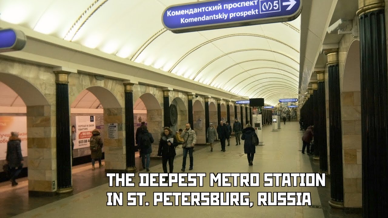 The Deepest Metro Station in St Petersburg, Russia. 