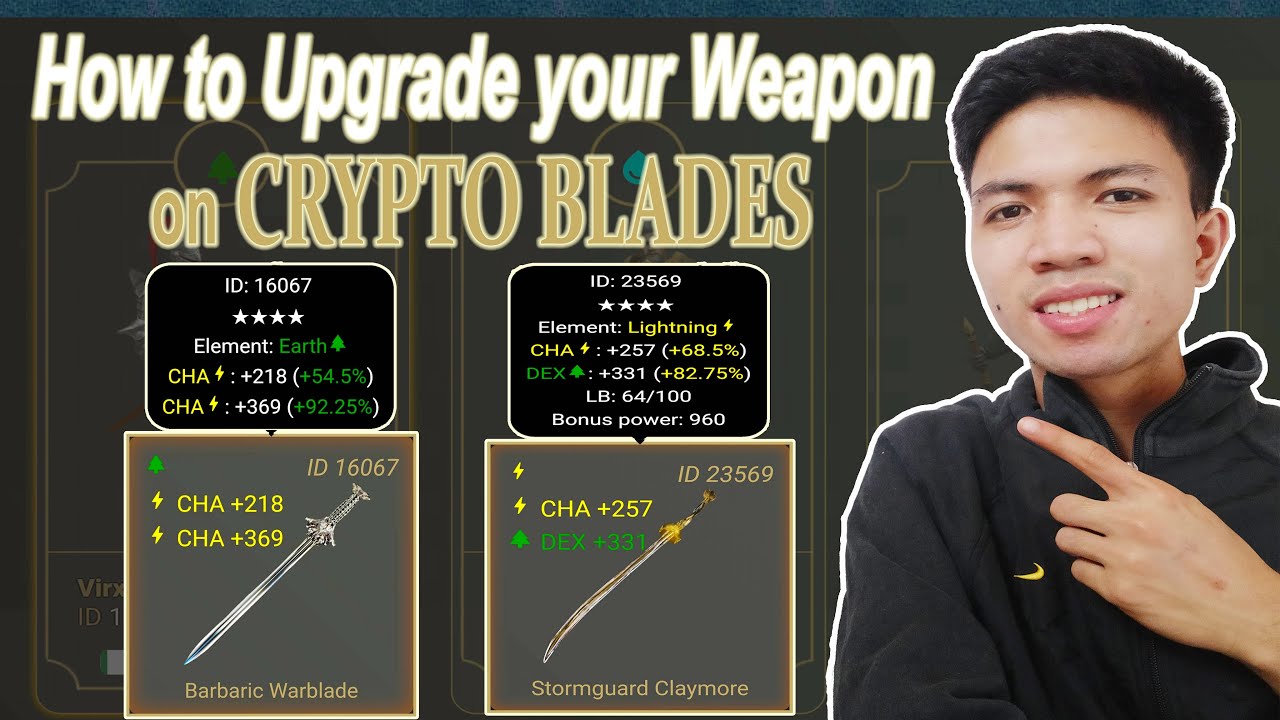 Upgrade and Reforge Weapon on Crypto Blades