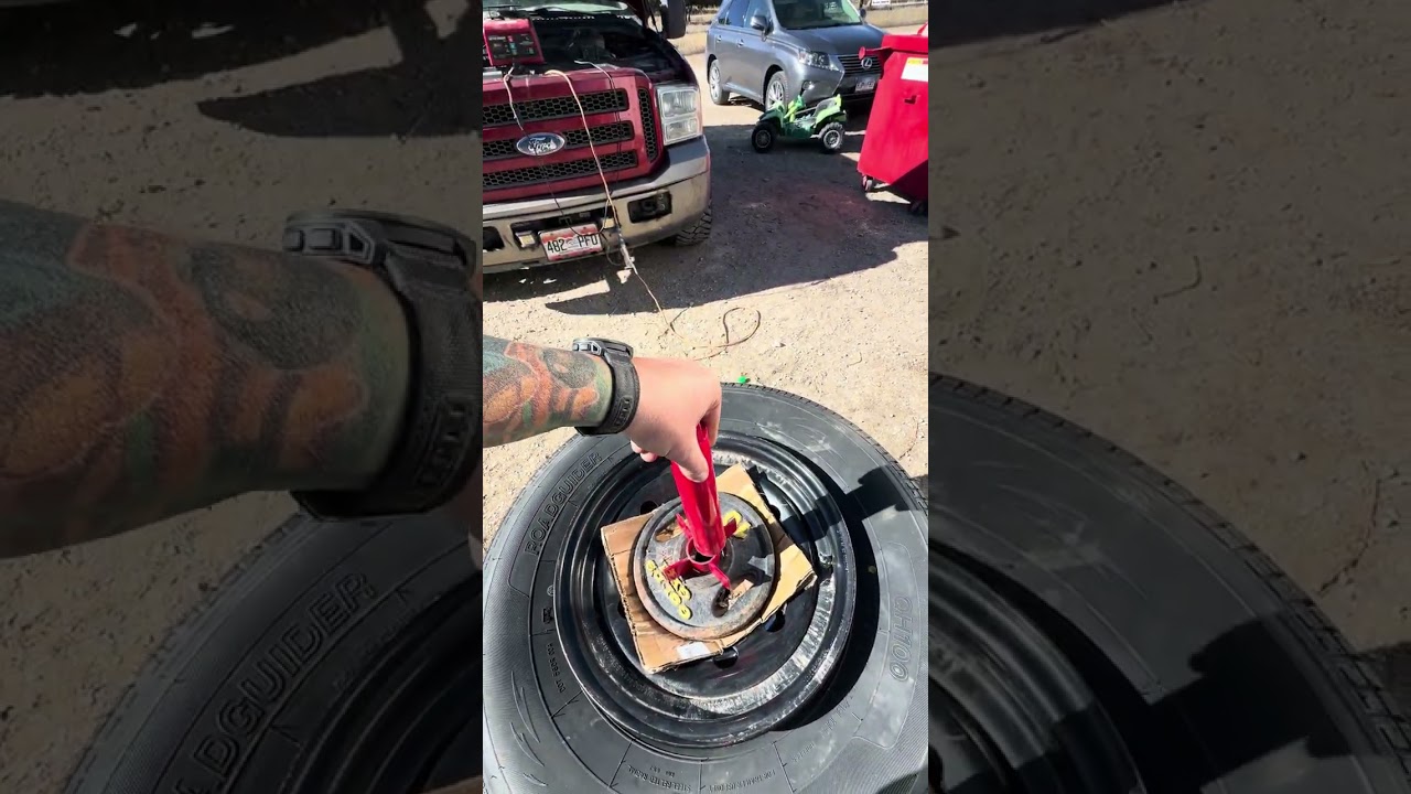 Manual tire changer - tips for mounting 8 lug wheels and seating larger trailer tires