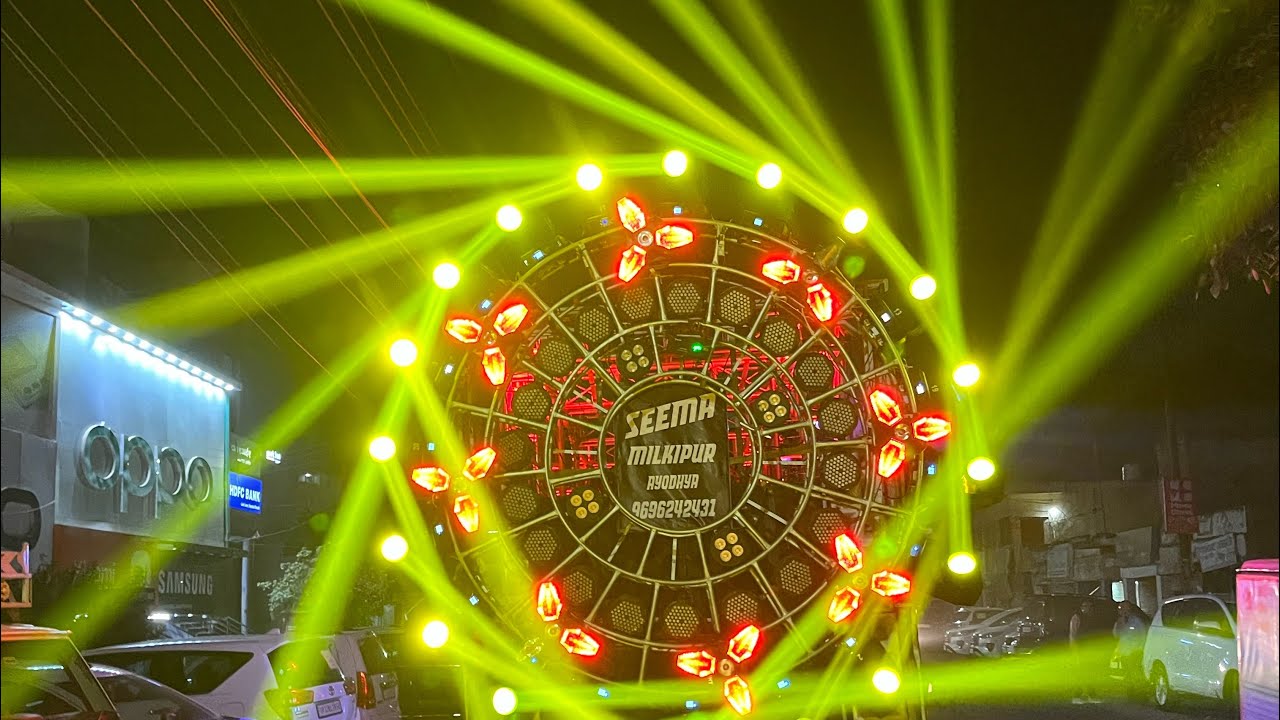 #seema dj Ayodhya #barat setup #dj lights #dj roadshow