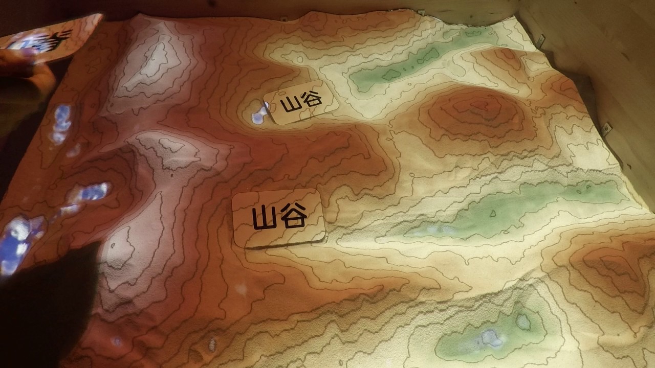 互動式沙盒示範教學：山谷/山脊/鞍部/分水嶺