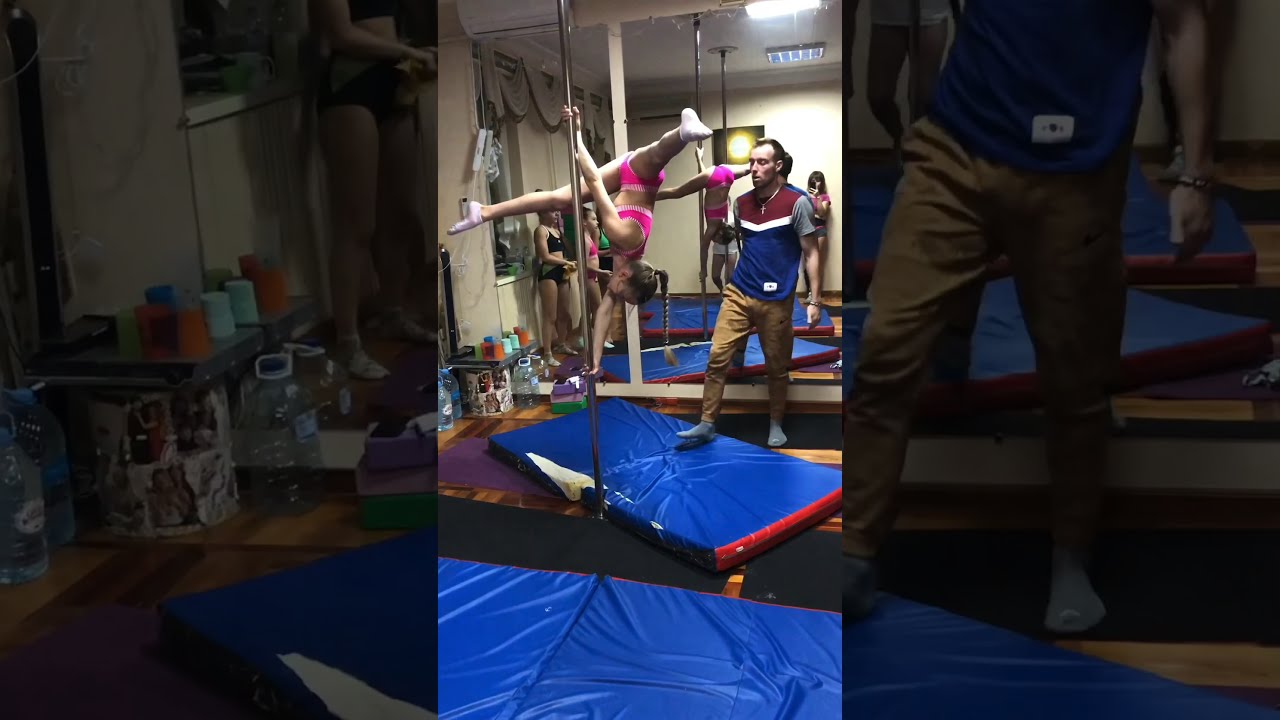 тренировка дети pole sport kids | pole kids Kristian Lebedev