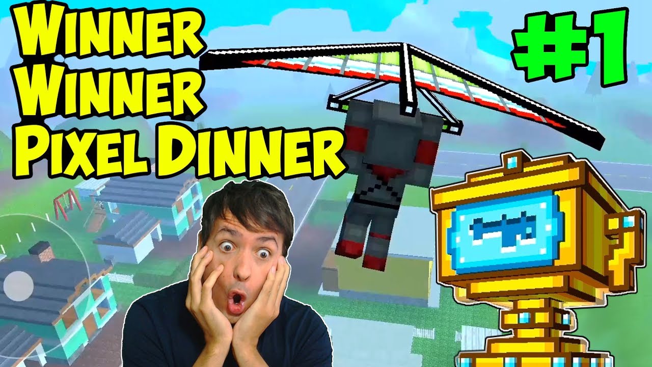 Winner Winner Pixel Dinner - Pixel Gun 3D Battle Royale WIN! - PG3D