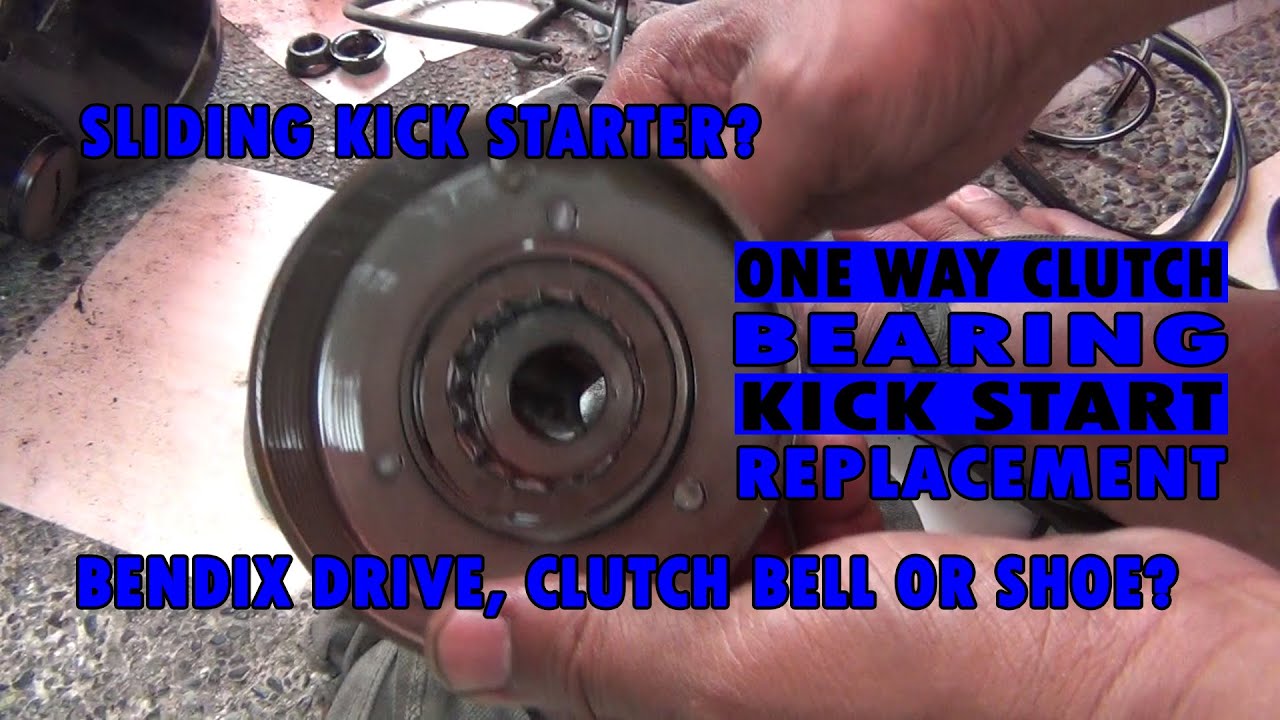 One Way Clutch Bearing Kick Start/Bendix Drive, Clutch Bell and Clutch Shoe Replacement on Fury 125