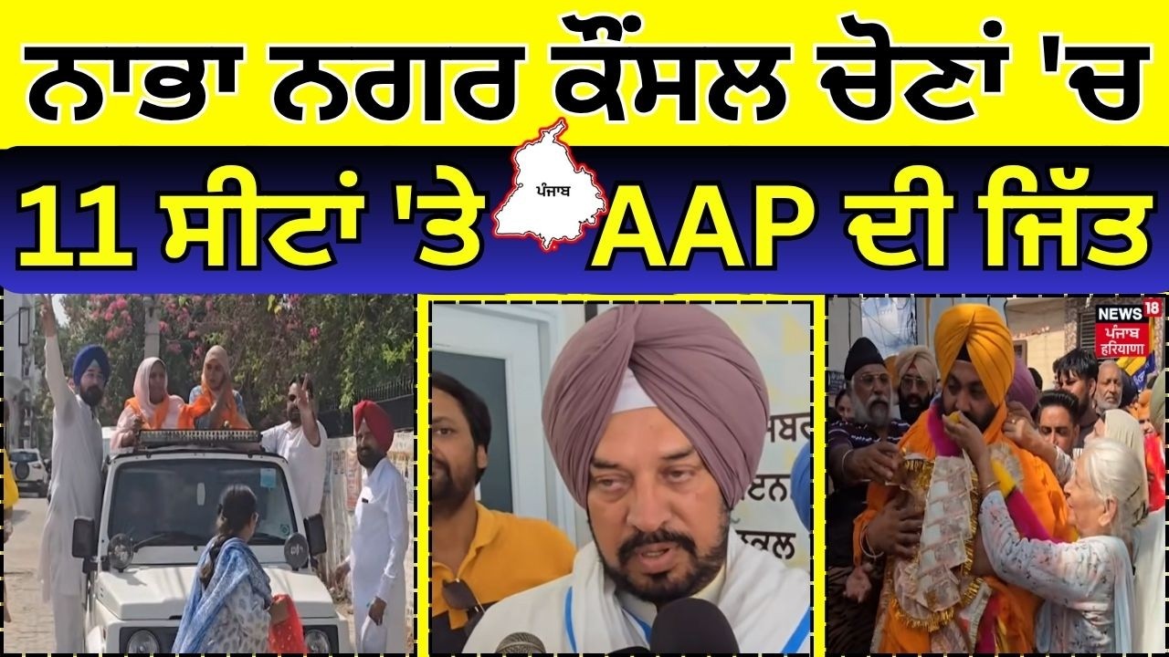 Nabha News | ਨਾਭਾ ਨਗਰ ਕੌਂਸਲ ਚੋਣਾਂ 'ਚ 11 ਸੀਟਾਂ 'ਤੇ AAP ਦੀ ਜਿੱਤ | MC Election Result 2026  | N18V