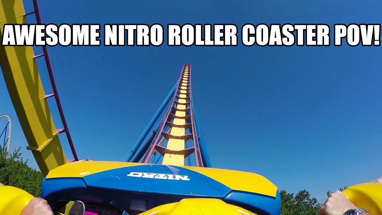 AWESOME Nitro Roller Coaster POV! 60FPS Six Flags Great Adventure New Jersey