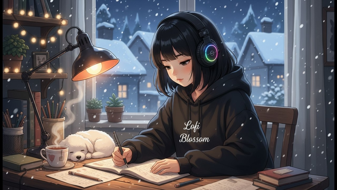 Winter Desk Sessions – Relaxing Lofi Hip Hop for Focus |🌸 Lofi Blossom