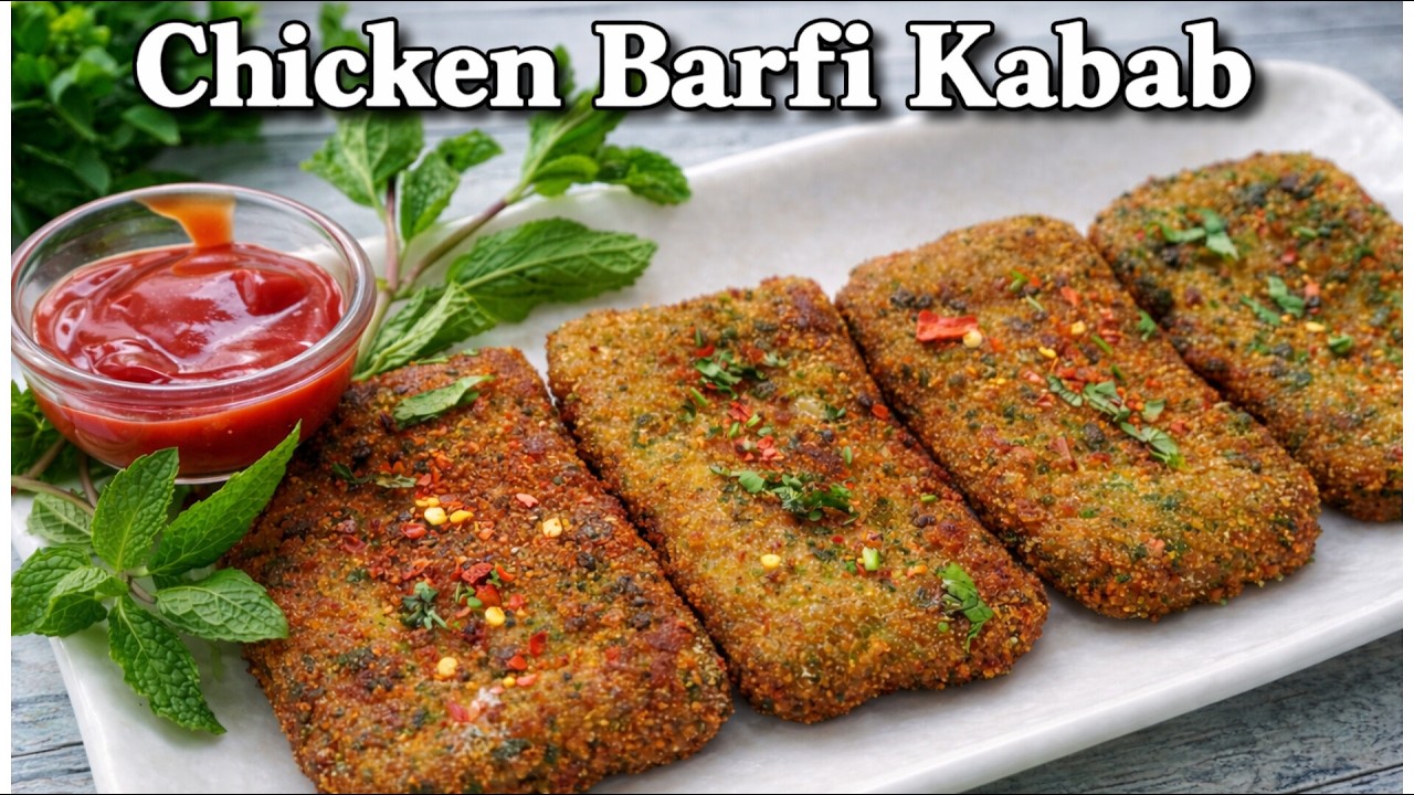 Ramzan Special Chicken Barfi Kabab Recipe | इफ्तार में चटपटा चीज़ वाला चिकन बर्फी कबाब कैसे बनाएं