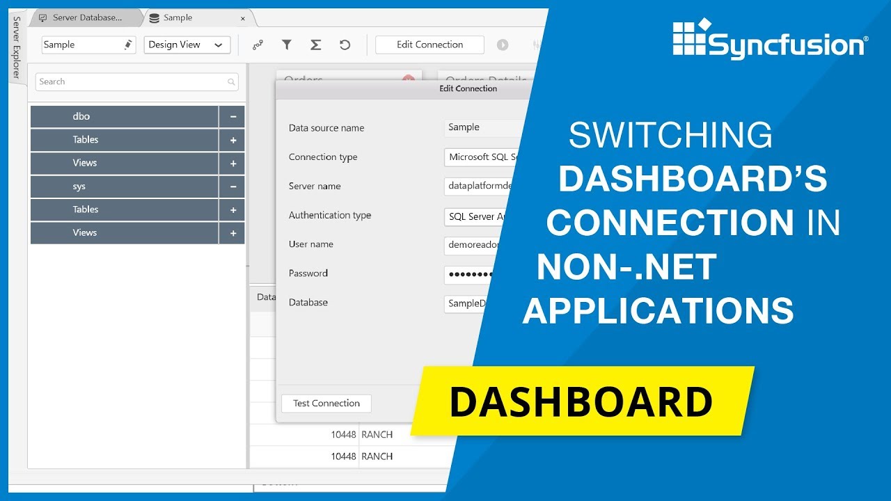 Switching the Dashboard&rsquo;s Data Connection String at Runtime in non-.NET Applications