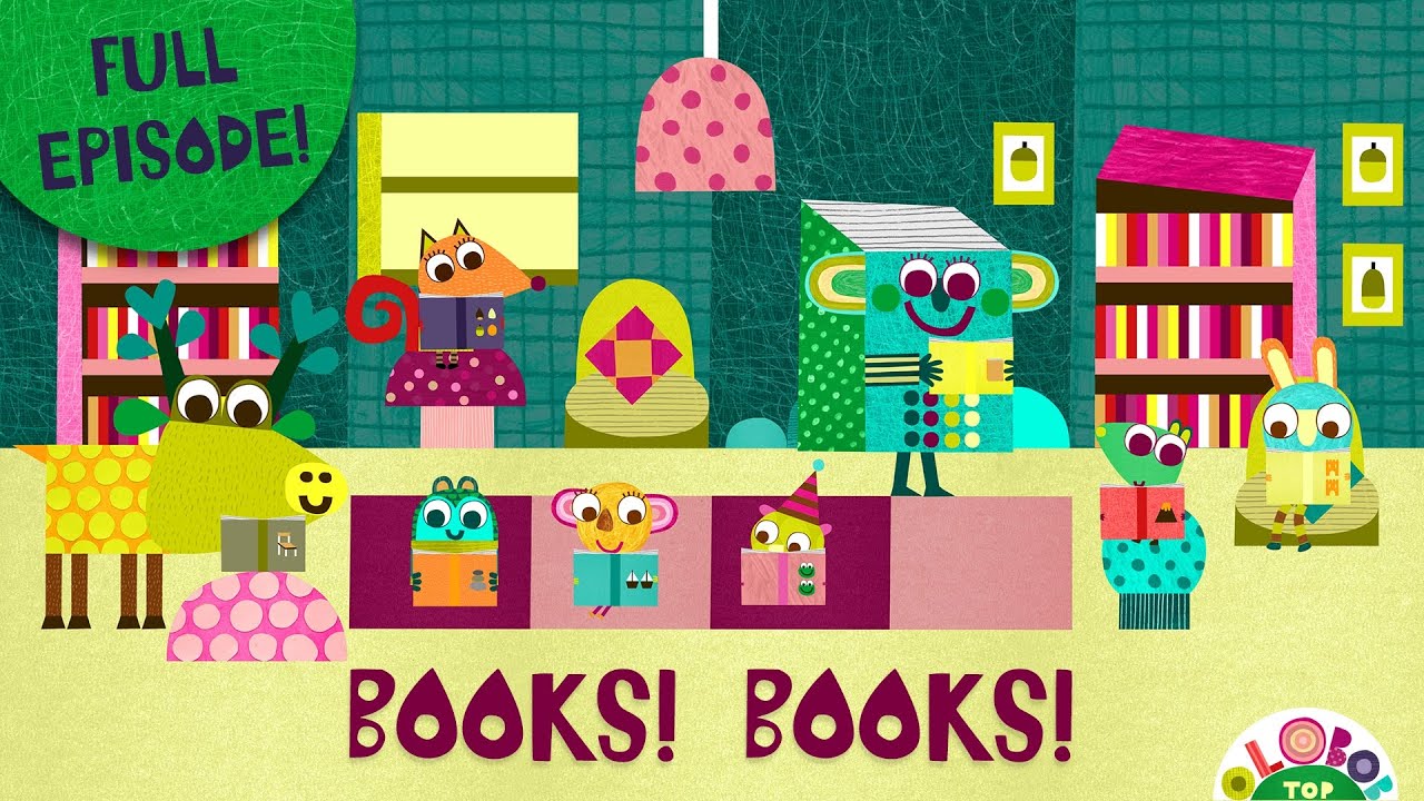 Nutty Books - FULL EPISODE! Olobob ⌒ Top│#creativeplay #library #books