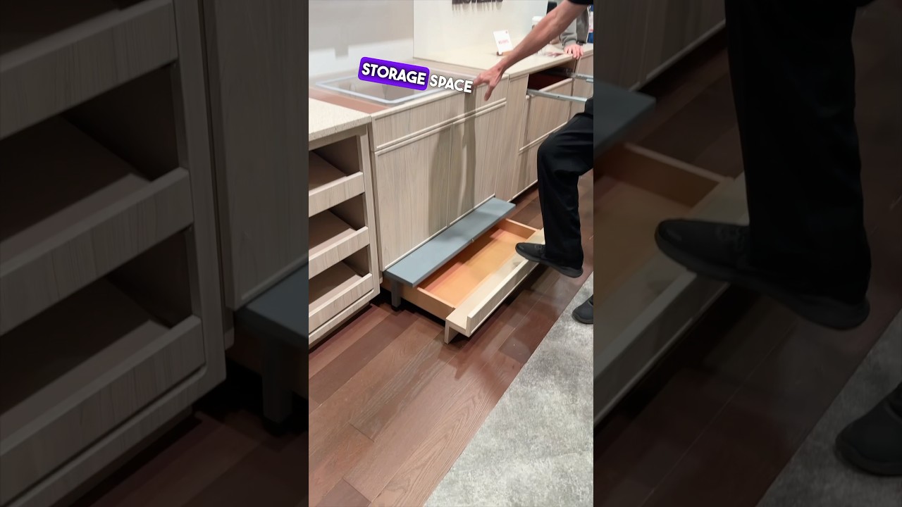 Innovative Cabinet Storage Design! #kitchendesign #construction #innovation