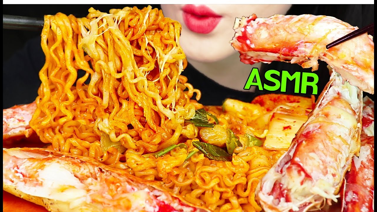ASMR SPICY CHEESY NOODLES + KING CRAB 킹크랩 + 치즈 불닭볶음면 + 떡볶이 먹방 (EATING SOUNDS) NO TALKING