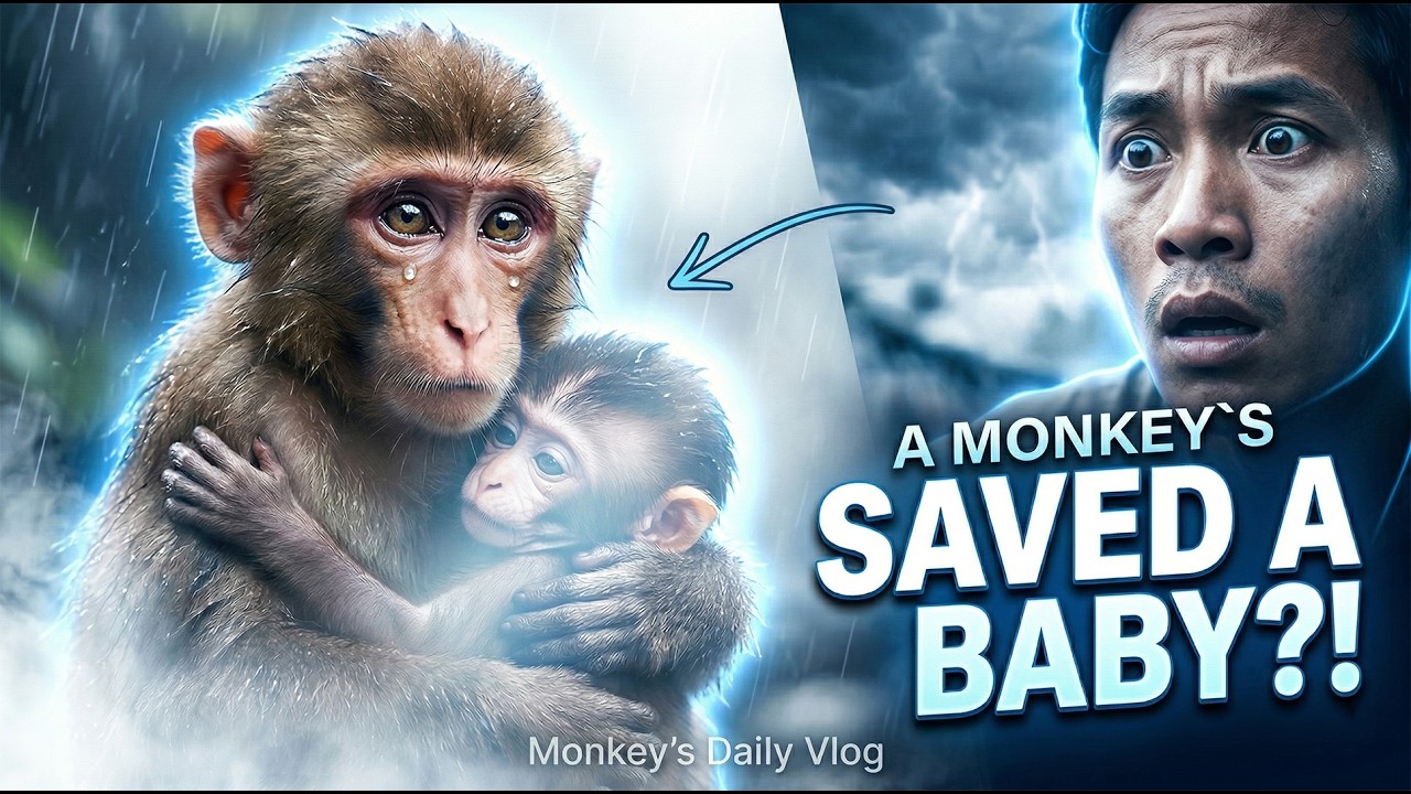 &ldquo;This Monkey Saved a Baby During a Storm&hellip; Unbelievable!&rdquo; Monkey's Daily Vlog
