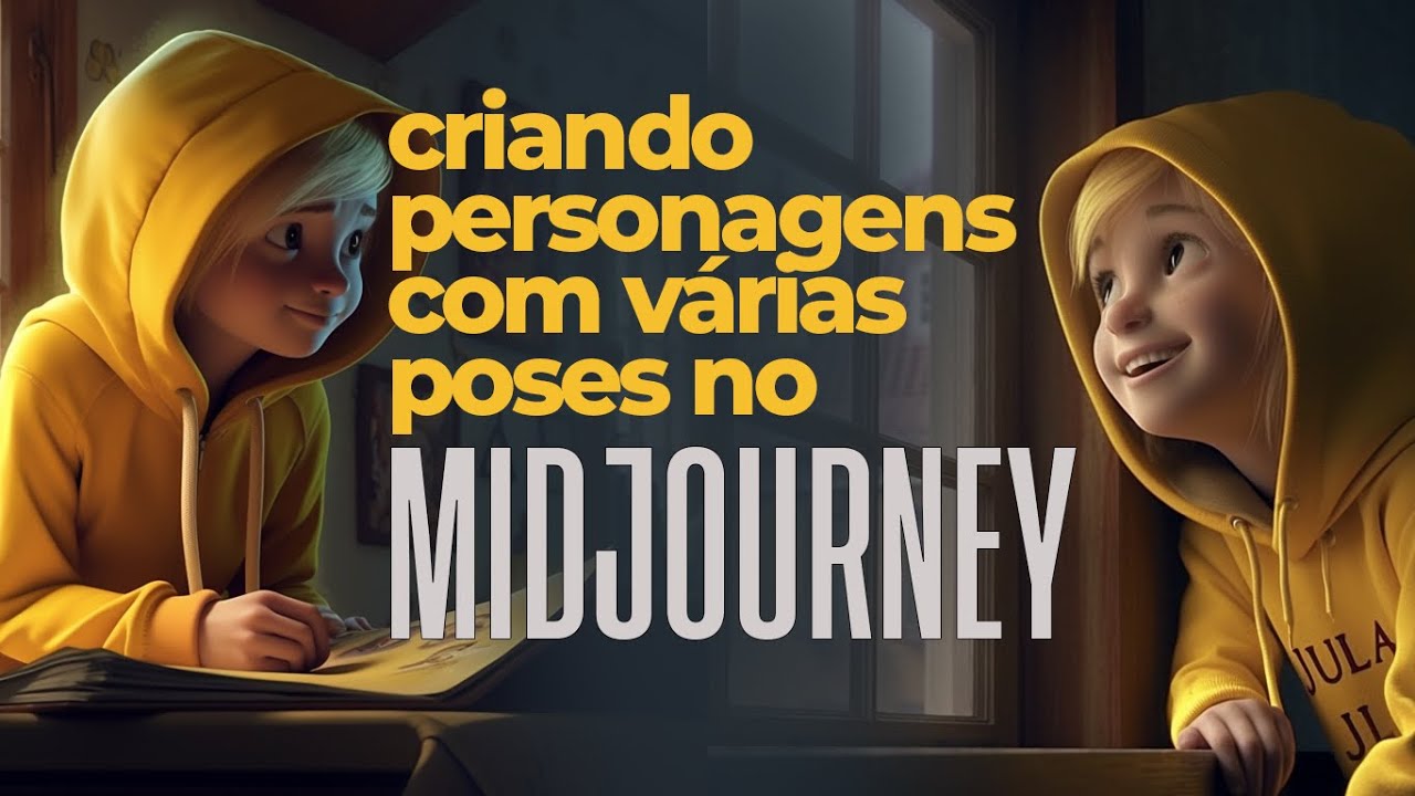 COMO CRIAR UM  PERSONAGEM COM VÁRIAS POSES NO MIDJOURNEY